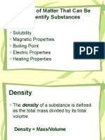 MELC 1 Use Properties of Matter To Identify Substances and To Separate Them