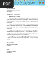 Letter Request Tagalog | PDF