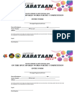YLAF 2022 - Entry Forms