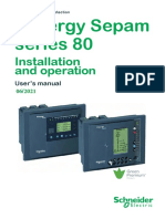 Sepam S80 Installation and Operation PDF