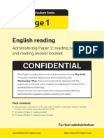 ks1 English 2019 English Reading Paper 2 Administration Guide