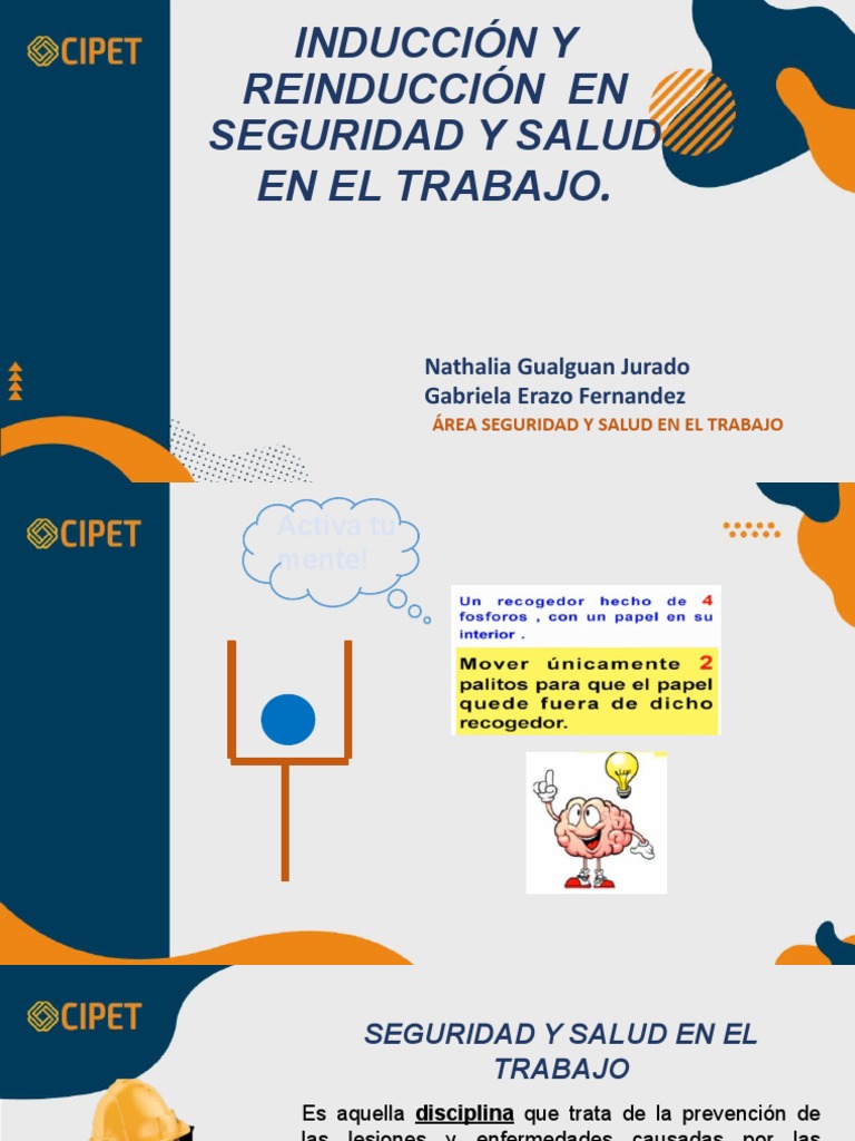 Induccion De Seguridad Y Salud En El Trabajo Pdf Seguridad Y Salud