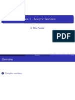 Module1 Analytic Functions PDF