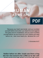Human As We Are - Josiah