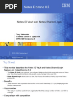 Notes Id Vault and Shared Login