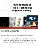 Development of Science and Technology Throughout History