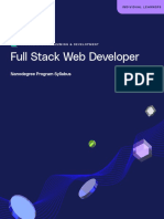 Full Stack - nd0044 - Syllabus
