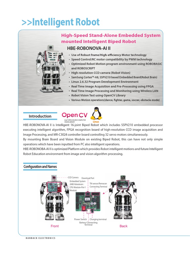Hbe-Robonova-Ai Ii PDF | PDF | Embedded System | Robot