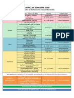 Cronograma Matricula 2023I PDF