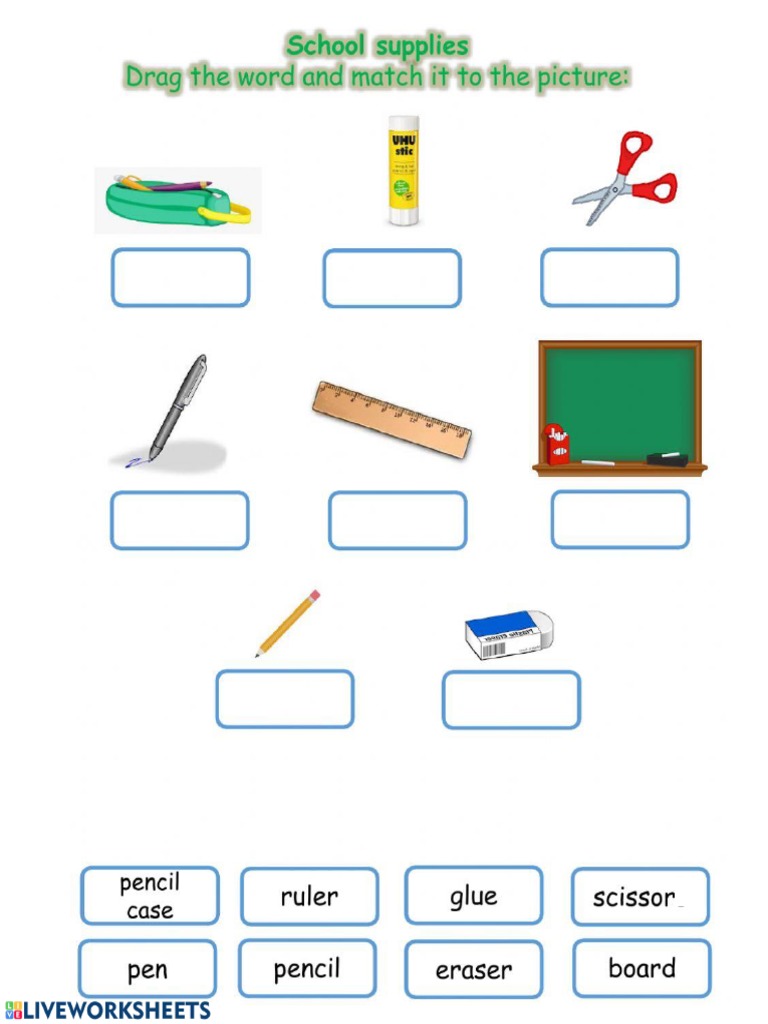 Classroom Objects Pdf