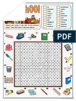 At School - Wordsearch