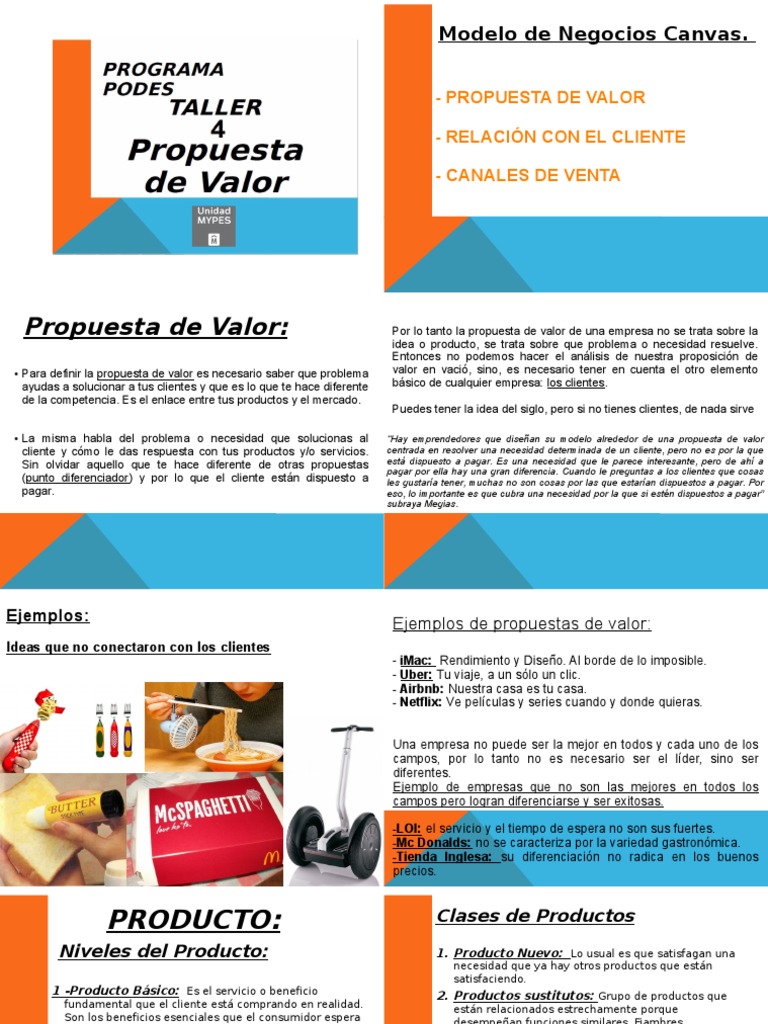 Propuesta de Valor en Modelos de Negocio | PDF | Al por menor ...
