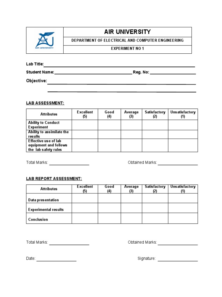 Sample lab report download free pdf experiment theory