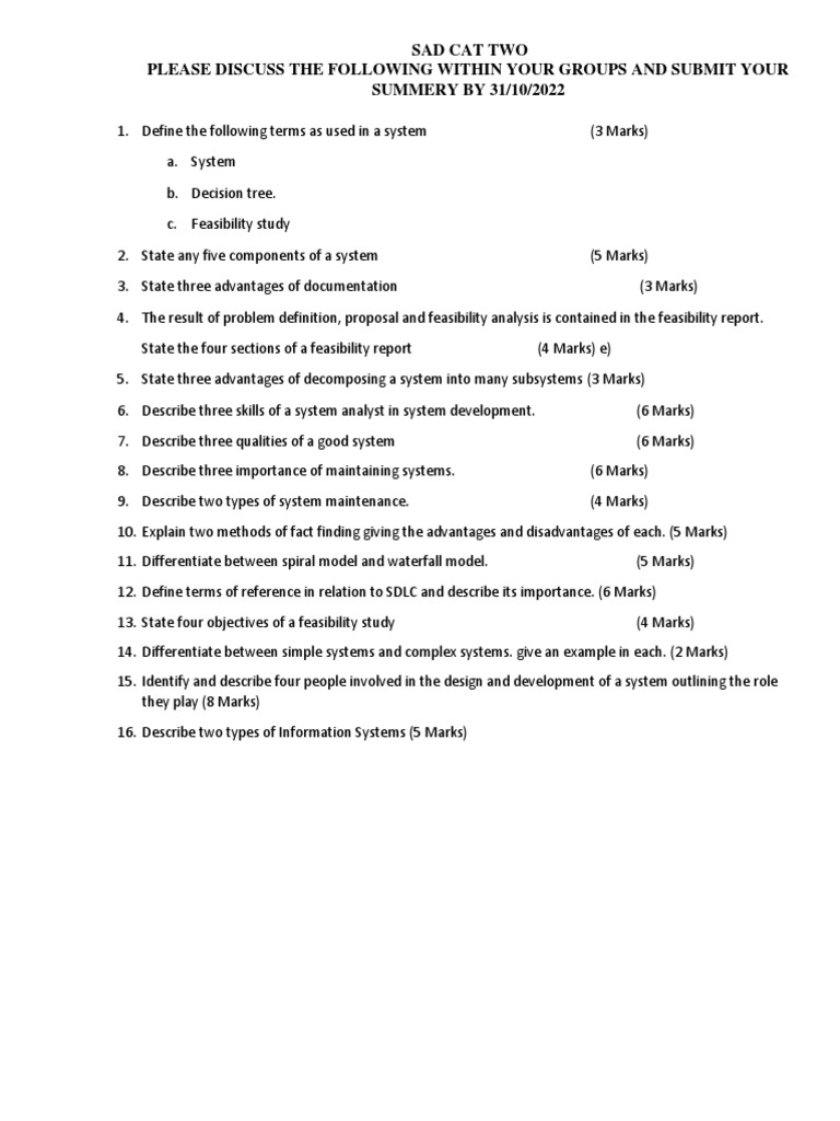 Cat TwoSystemAnalysisAndDesign PDF