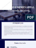 Direito Empresarial: Sociedade Anônima