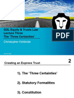 GDL Equity Trusts Law L02 Three Certainties 20132014 VLE Version