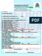 Formulário Do Censo Municipal 2023