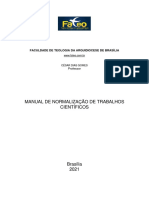 Manual de Normalização de Trabalhos Científicos: Faculdade de Teologia Da Arquidiocese de Brasília
