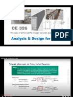 Analysis and Design For Shear