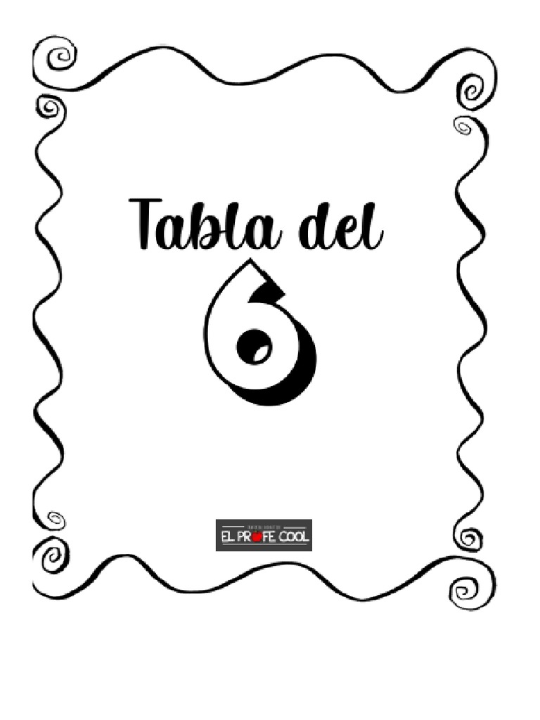 Tabla del 6 PDF
