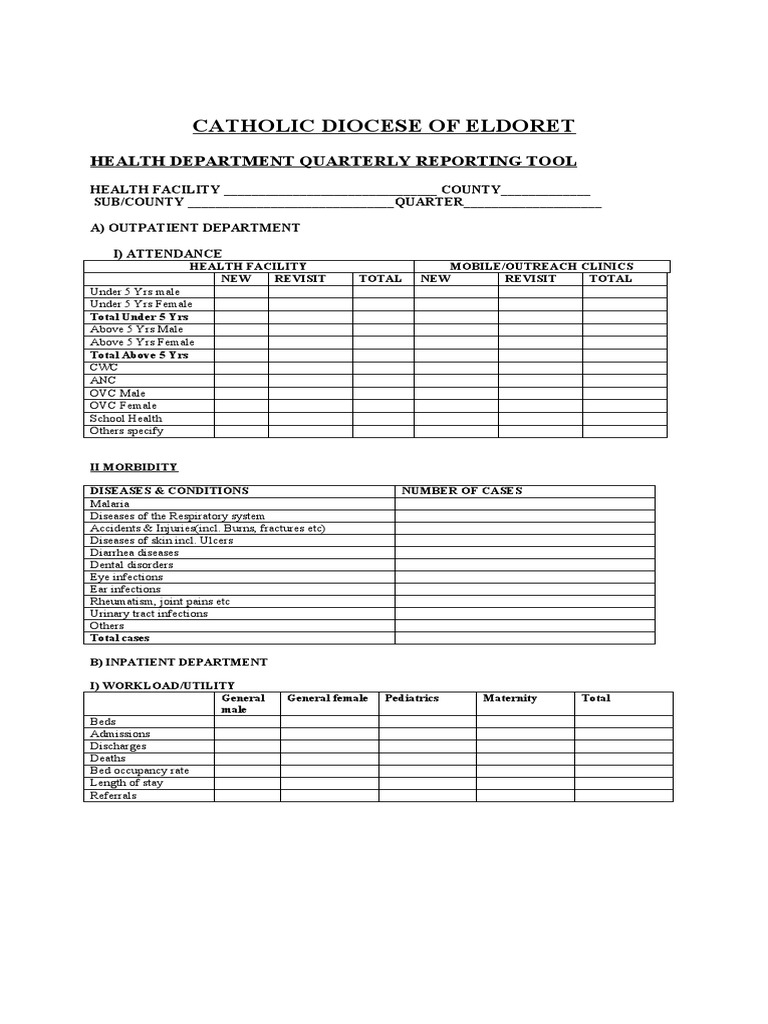 Health facility reporting tool pdf childbirth health facility