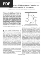 A 6-UW Chip-Area-Efficient Output-Capacitorless LDO in 90-Nm CMOS Technology