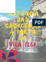 Distância Das Cachoeiras A Partir Da Vila Flor PDF