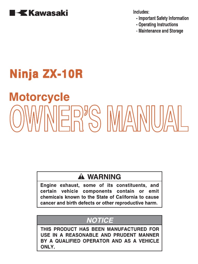 2011 Kawasaki Ninja ZX 10r 5 PDF | PDF | Fuel Economy In