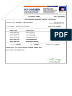 Student Exam Fee Receipt Report