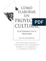 Como Elaborar Un Proyecto Cultural PDF