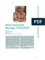Homenagem à professora Maria Aparecida Baccega (1943-2020), idealizadora da revista Comunicação & Educação