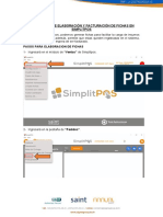 Instructivo de Elaboración y Facturación de Fichas en Simplitpos