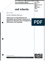 BSI standard for industrial vehicle tire dimensions
