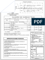 Tablero general y especificaciones técnicas