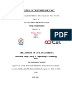 Internship Report Format ADCET