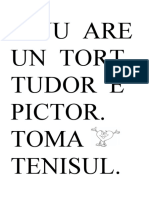 propoziții litera t