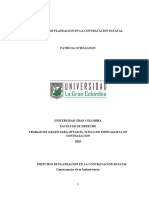 Principio de Planeacion en La Contratacion Estatal