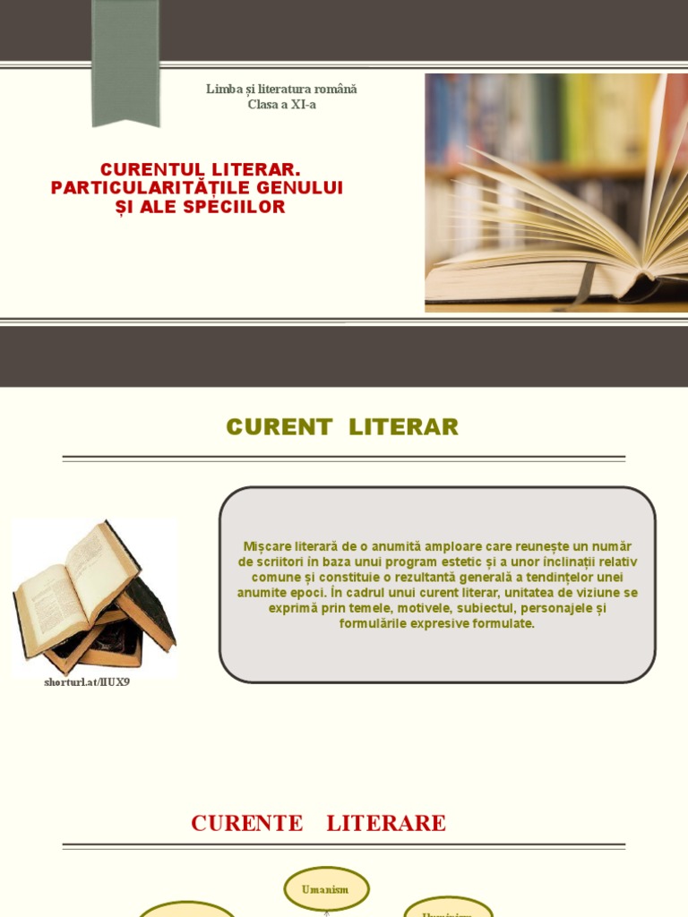 Curentul Literar. Particularită | PDF