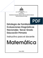 3.1 Instructivo Del Docente Matemática Tercer Grado de Primaria