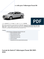 Diagrama de fusíveis e relés para Volkswagen Passat B6