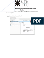 Instructivo para La Validacin de La Firma Digital