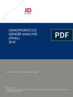 USAID Morocoo Gender Analysis 2018