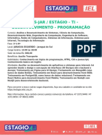 94555-JAR / ESTÁGIO - TI - Desenvolvimento - Programação