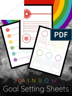 Rainbow Goal Sheets