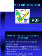 The Metric System: Presented by Mr. Conant
