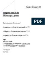 Asking About and Telling The Time PDF