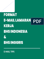 Format E-Mail Lamaran Kerja