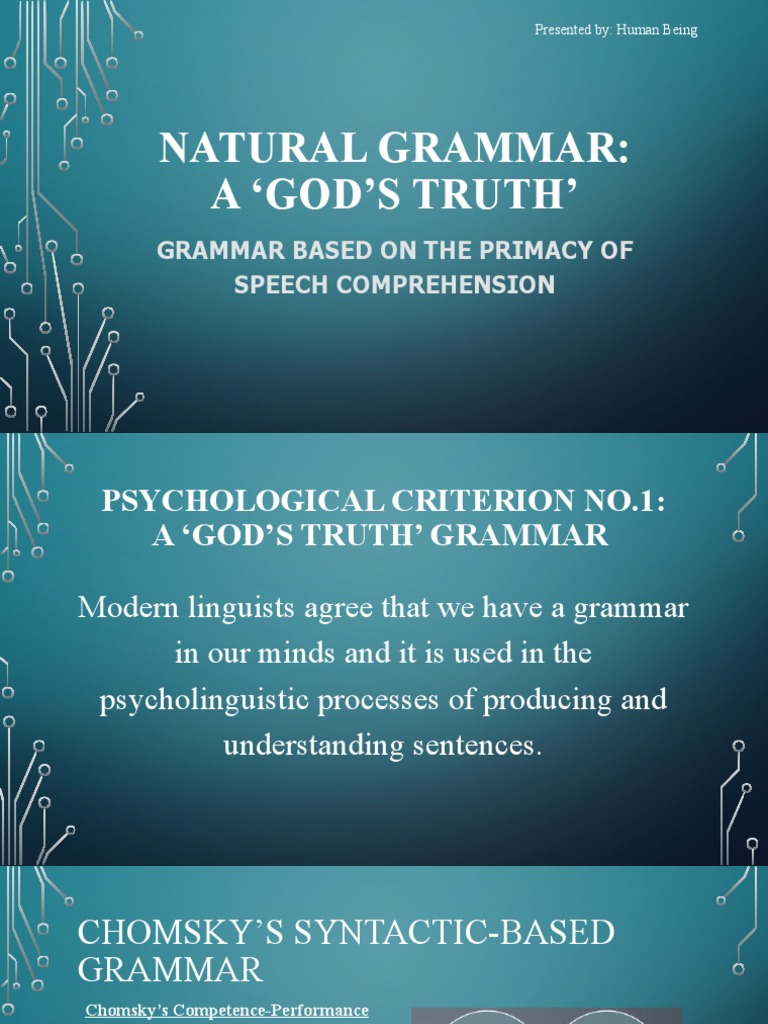Natural Grammar PDF Speech Noun