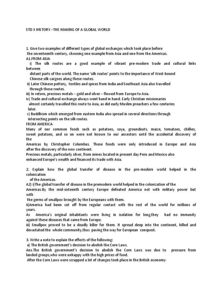 STD X HISTORY Global World | PDF | Bretton Woods System | Great Depression