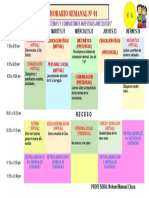 Horario semanal N°01 6°A